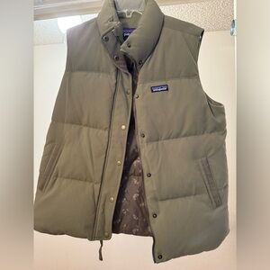 Patagonia Olive Green Puffy Vest